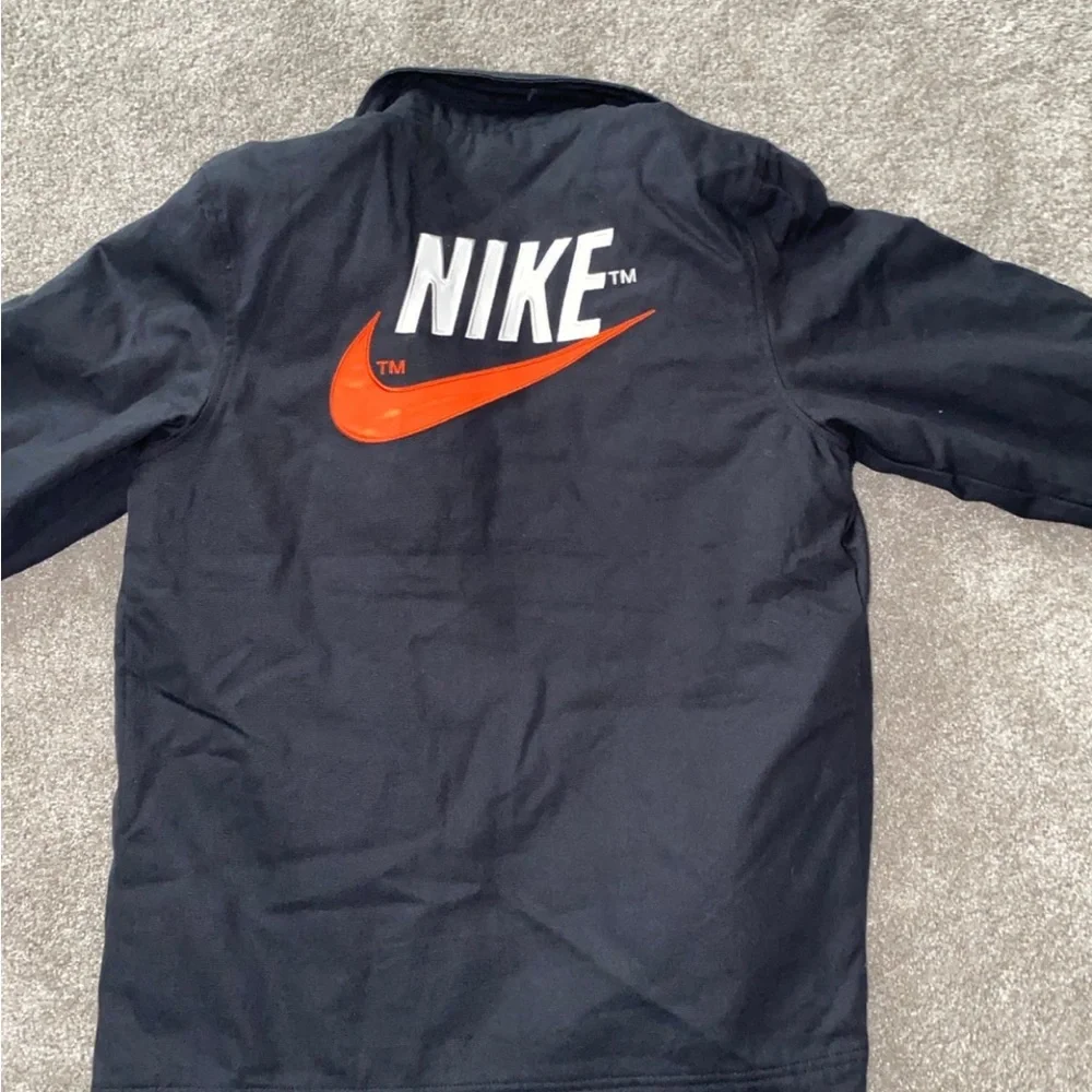 Nike Trend Embroidered‎ Logo Therma Fit Canvas Jacket XS Dark Blue DM5275